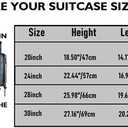 Clear PVC Suitcase Cover Protectors Transparent Luggage Cover Waterproof Wheeled Suitcase Dust Covers Dustproof Travel Luggage Sleeve Protector (28")