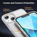 Miracase Magnetic for iPhone 13 Case 6.1 inch (Compatible with MagSafe)with 2X Screen Protectors Military-Grade Protection, Anti-Fingerprint Translucent Matte Phone Case Cover, Frost Clear
