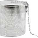 CADUFUELLY 7inch Stainless Steel Seasoning Strainer Tea Ball Filter Soup Seasonings Separation Basket Mesh Stewpot Basket Tea Infuser Tea Sieve for Home, Restaurant, Kitchen, Dining