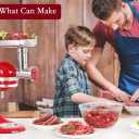FavorKit Stainless Steel Food Grinder Attachment for KitchenAid Mixers, Dishwasher Safe Meat Processor Aceesory Included 3 Sausage Stuffer Tubes
