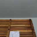 Sunnydaze Solid Teak Shower Mat - Spa-Inspired Large Wood Bath Mat for Indoor or Outdoor Use - 32" x 20"