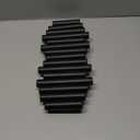 Umbra Picket Wall-Mounted Coat Rack Rail Hook with 5 Retractable Wood Pegs  Modern, Space-Saving Storage Organizer, Black