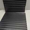 Art3d Slat Wall Panel, 3D Fluted Textured Panel 12-Tile 19.7 x 19.7in. - Cover 32 Sq.Ft., Black