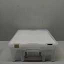 ArtBin 6899AZ Super Satchel Double Deep with Lift-Out Tray Storage Container, Portable Arts & Crafts Organizer with Removable Dividers, Clear