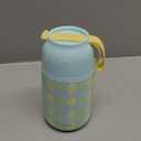 Thermo for Hot Food for Adults Kids | Wide Mouth, 18 oz Insulated Food Jar with Spoon, Leakproof Soup Thermo for School Office Travel, Thermal Steel Lunch Container Easy to Carry (Green) (18 Fluid Ounces, Mint Rrhombus)