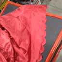 Round Tablecloth 80 Inch Fabric Table cloth Leaves Pattern Scalloped Edge Silky Soft Tablecloth Waterproof Wrinkle Resistant Washable Table Cover Dinning Party Banquet Decoration