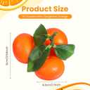 10 Clusters Artificial Mini Orange Simulation Decorative Tangerine Kitchen Table Fake Orange Realistic Artificial Fruit Oranges Faux Fruit for Home Party Kitchen Festival Decor