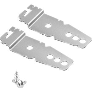 2pcs Dishwasher Mounting Bracket for, Under Counter Dishwasher Clips Universal 8269145 Dishwasher Bracket for Granite Countertop with Screws Compatible with GE Samsung