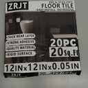 Oxdigi Peel and Stick Vinyl Flooring Roll 24"x 196"/ 32 Sq.Ft, Self Adhesive Vinyl Floor Tiles Black and White, Temporary Floor Stickers Waterproof for Living Room Bedroom Kitchen RV