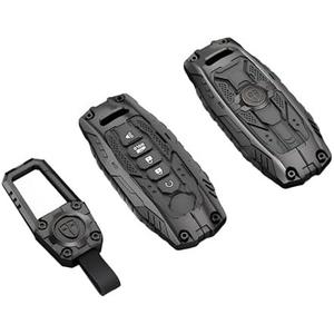 Heavy Metal Key Fob Cover Case Protector Suitable for Keychain,Protection Key Case for 2023 2024 Rouge Pathfinder Versa 5-Button Smart Car Key