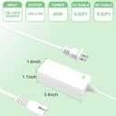 Power Cord for Cricut Explore air 2, Expression 2, Maker, Explore Air, Explore One Create Cake Mini Original Replacement for Cricut Maker KSAH1800250T1M2 Cutting 18V Charger Power Supply (White)