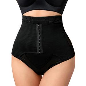 SOFIA'S CHOICE Tummy Control Shapewear for Women Butt Lifting High Waist Trainer Corset Slimming Body Shaper Underwear Black X-Large