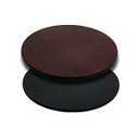 Flash Furniture 24" Round Reversible Table Top, Black/ Mahogany