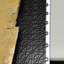 MAXWAVE 18 Pack 12" x 12" Modular Interlocking Floor Mats, Soft PVC Non-Slip Drainage Tiles, Splicing Rubber Cushion Flooring for Deck, Shower, Pool, Basement, Shed, Indoor and Outdoor Use (Black)