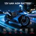 Motorcycle Battery YTX20HL, EB20-3, 12V 18Ah, 250 CCA, Powersport Replacement Batteries, AGM Maintenance Free Battery for Bike ATV Scooter