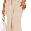 ZESICA Womens Summer Off The Shoulder Bodycon Maxi Dress 2026 Elegant Wedding Guest Formal Cocktail Party Long Dresses, Size M
