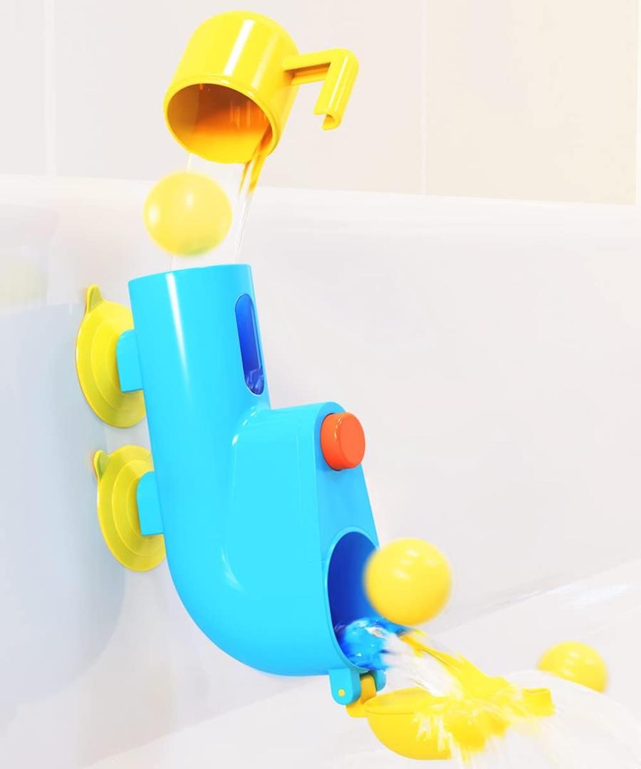 Fill N' Splash Submarine Bath Toys - Toddler Bath Tub Toys for Boys & Girls - Ages 1-5