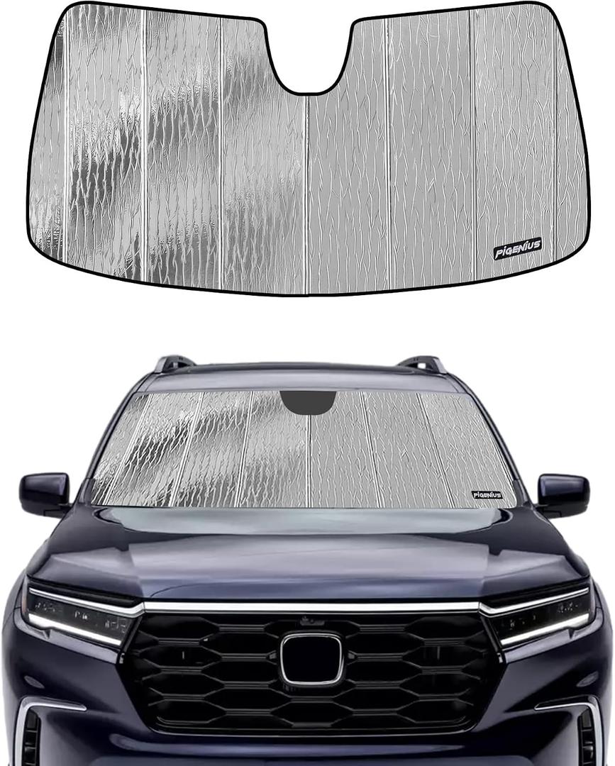Pigenius Windshield Sunshade for Honda Pilot 2023-2026 Front Window Sun Shade - AstraGuard
