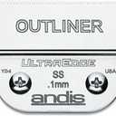 Andis 64160 UltraEdge Carbon-Infused Steel Detachable Outliner Blade, .1mm Cut Length