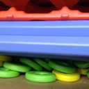 Height Adjustable (2.5-3.5 FT) Giant 4 Connect in a Row Game (Blue/Red), Large