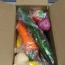 16 Pcs Fake Vegetables,Realistic Artificial Vegetable and Fruits for Decoration,Fake Veggies Garlic Eggplant Bell Peppers Props Display