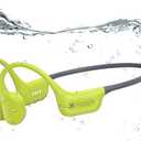 Hostena Swimming Headphones IP68 Waterproof, Open Ear Bone Conduction Underwater Headphones Bluetooth 5.4& MP3 with 32GB Memory Card, Soft/Skin/Lightweight Sound Swim Earbuds-SurfAudio(Green)