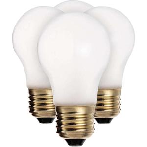 Satco S8525 40 watt A15 Incandescent; Frosted; 2500 Average Rated Hours; 280 lumens; Medium Base; 130 Volts; 4 Bulbs