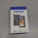 Vlog Selfie Monitor Screen iPhone, 4K 60fps Recording, Wireless Screen Mirroring with Remote Control, Magnetic Fixation, 180 Rotation, 3 Levels of Brightness, Compatible with iPhone & Android (Black)