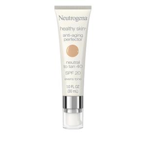 Neutrogena Healthy Skin Anti-Aging Perfector - with Retinol, Tinted Moisturizer with SPF 20 & Sheer Coverage that Smooths Skin Texture & Reduces the Look of Fine Lines, Natural to Tan (40), 1oz (30mL)