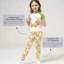 Bamboo Viscose Toddler Girls Short Sleeve Pajamas 2-6Y