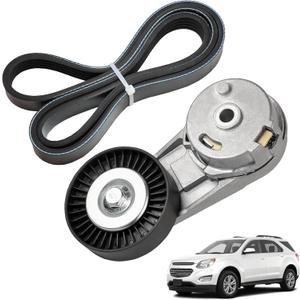 Serpentine Drive Belt Tensioner Kit Compatible with Chevy Cobalt Equinox Orlando HHR Classic Pontiac Saturn Ion Buick Saab GMC Terrain Replaces 5PK1030 24430296 38177 12634319