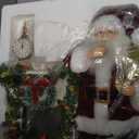 Kurt S. Adler 17 Inch Battery Operated Kringle Klaus LED Fireplace Mantle