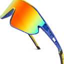 Kids Sports Sunglasses Lightweight Frame UV400 Youth Baseball Sun Glasses Sports Cycling Shades for Boys Girls