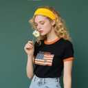 2 x hoyuwak 6pcs Headbands for Women  Vibrant & Bold Yoga Headbands for Social Media, Music Festivals & Workouts  Photogenic Non-Slip Hair Bands (19-21 Inch)