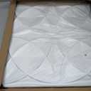 Art3d Decorative Ceiling Tile 2x2 Glue up, Suspended Ceiling Tile Pack of 12pcs White Floral