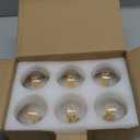 Arberlic G16.5 Light Bulb,4W E12 LED Bulb dimmable Equivalent E12 Candelabra Bulb 40 Watt,Warm White 2700K,400lm,CRI85+,AC120V,Edison Style,Clear Glass,ETL Listed,Pack of 6