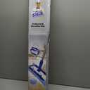 MR.SIGA Professional Microfiber Mop for Hardwood, Laminate, Tile Floor Cleaning, Stainless Steel Telescopic Handle - 3 Reusable Flat Mop Refills and 1 Dirt Removal Scrubber Included