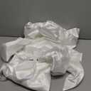 Giant Bow Decor Christmas Tree Topper Decoration Big Bows for Room Wall Backdrop 75x18 Inch Ribbon Tie for Wedding Christmas Fall Birthday Party Baby Shower Supplies(White,Satin)