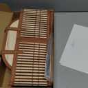 3 Set Baskets for Gifts Empty, Large Woven Bamboo Gift Basket Kit with Handles, Sturdy Empty Gift Baskets to Fill for Valentines, Birthday Party Wrapping Gift -3 Cellophane Wrap Bags, 3 Gift Cards