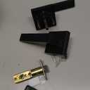 Probrico 1 Pack Square Privacy Door Levers Black Privacy Door Lock Handleset Keyless Lockset Door Knobs Interior Handles for Bedroom & Bathroom