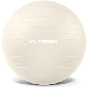 Trideer Exercise Ball for Yoga, Pilates & Fitness – Stability Ball Equipment for Home Gym & Office Chair, Core & Balance Training Accessories, Physical Therapy Equipment, Quick Pump Included, 5 Sizes