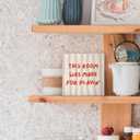 2 x This Room Was Made For Playing Decorations Wood Box Sign Desk Decor, Wooden Block Decorations for Home Office Room Wall Tabletop Shelf Decor