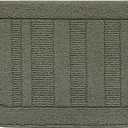 BEQHAUSE 30x18 Inch Kitchen Rug Mat Durable Kitchen Rugs Non-Slip Washable Absorbent Kitchen Mats for Floor Dirt-Resistant Semicircular Kitchen Mat (Green)