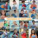 Water Football for Pool & Beach - Best Pool Toys for Kids All Ages - Easy Grip & Soft to Catch Footballs - Fun Outdoor Sports Beach Toys - Pool Gifts for Kids 5 6 7 8 9 10 11 12 + Year Old Boy & Girl
