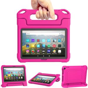 DJ&RPPQ Body Rugged Heavy Duty Shockproof Case with Kickstand for Kids- Pink