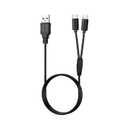 USB Charging Cable Compatible with OCOOPA/Zippo/UNIHAND/ORORO Magnetic Rechargeable Hand Warmers Heated Gloves Socks Pocket Portable Hands Heater Devices Replacement 2-in-1 Type-C Dual Charger Cord