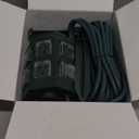 Outdoor Power Strip Waterproof, 25 FT Extension Cord, 6 Grounded Outlets for Christmas Decorations and Inflatables, 15A/1875W, ETL Listed