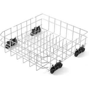 Stainless Steel W10728159 W10525646 Dishwasher Lower Rack Replacement Parts for Maytag Kitchenaid Lower Dish Rack 22D x 20.8W Kenmore Whirlpool W10780925 W10082825 Dishwasher Bottom Basket 1 Pack
