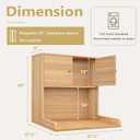 Washer Dryer Countertop with Cabinets, 2-Tier Laundry Countertop with Shelf