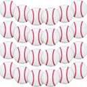 Hollowfly 24pcs Baseball Golf Balls Funny Cute Novelty Baseball Design with Stitching Pattern Golf Balls Gifts for Men Father's Day PGA Gifts